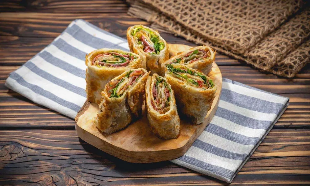 Bacon vegetable pancake rolls at Northern Cafe, a Chinese Restaurant in Huntington Beach