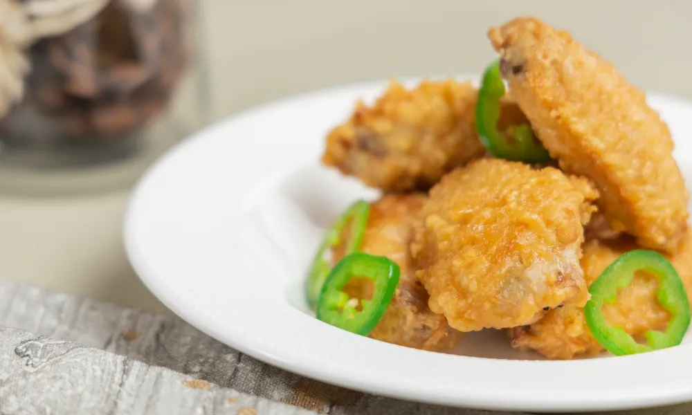 Crispy fried chicken wings at Northern Cafe, a Chinese Restaurant in Huntington Beach
